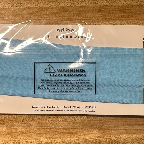 Little Sleepies Blue Tulle Luxe Bow Headband - Picture 2 of 2